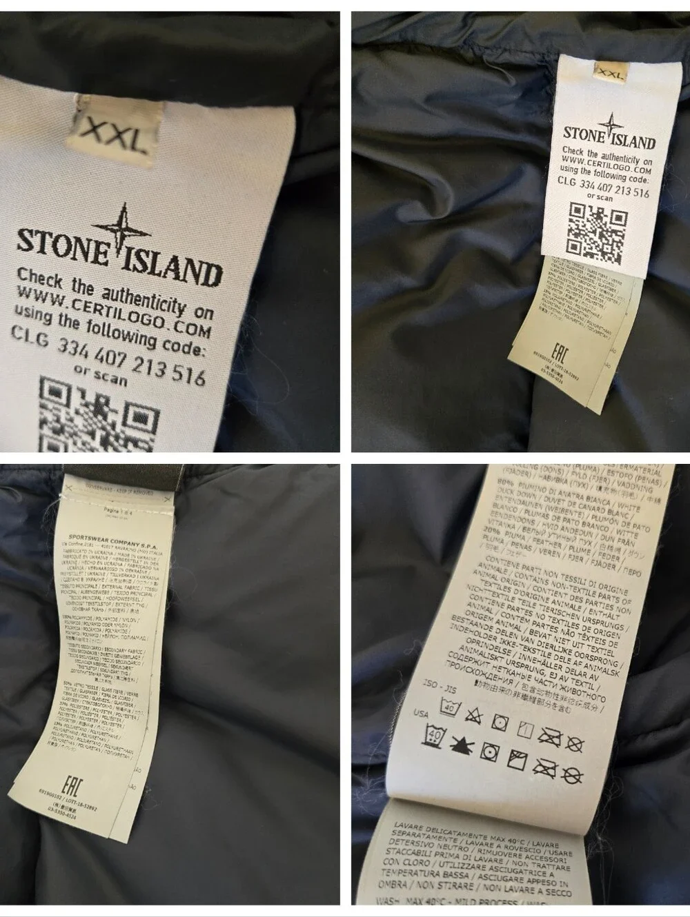 Stone Island Shadow Project Naslan Light Padded Pocket Gilet Vest Mens XXL Bkack